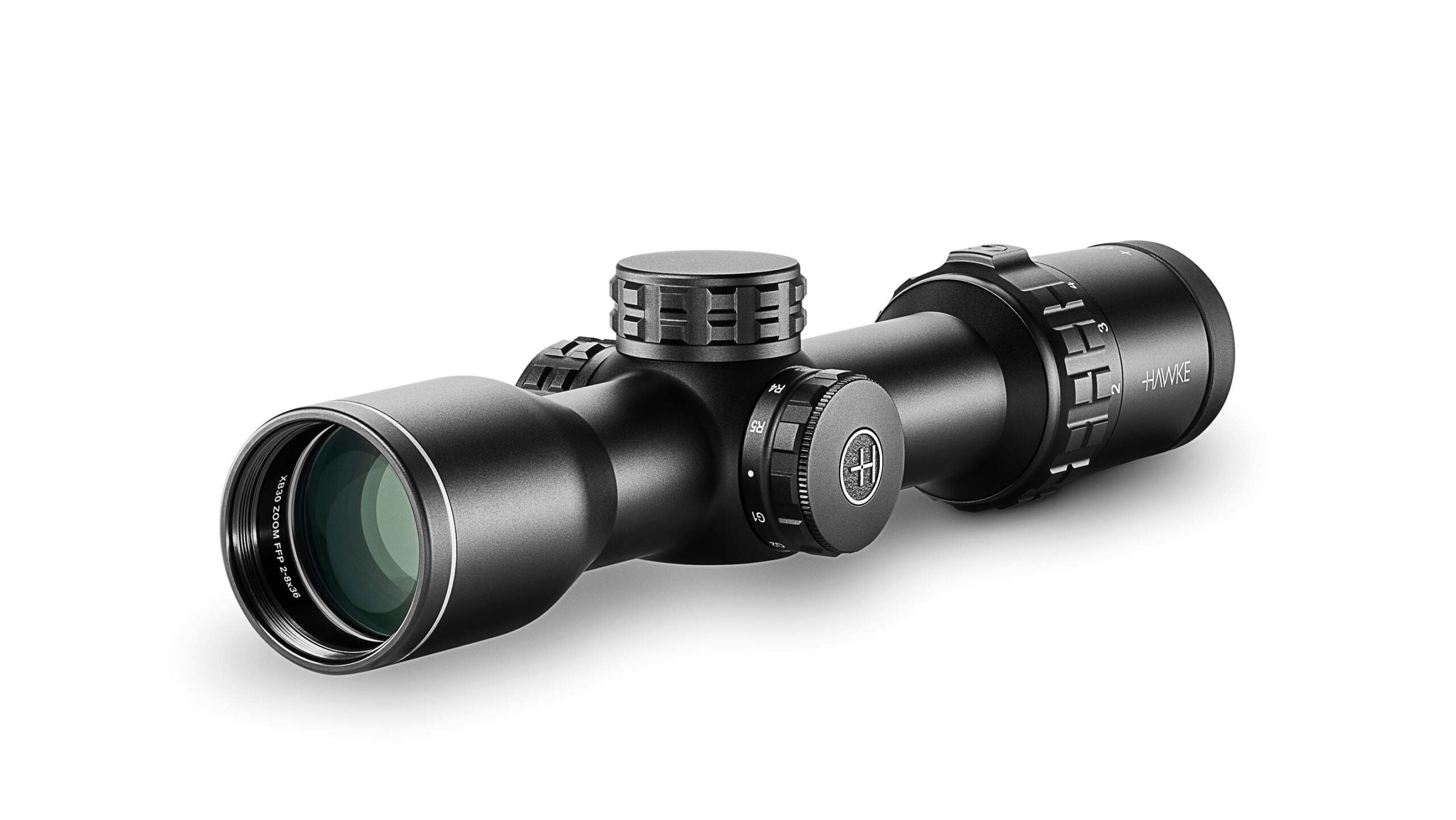 Hawke Optics Crossbow XB30 ZOOM FFP 2-8×36 Calibrated for 470fps – 510fps 12322