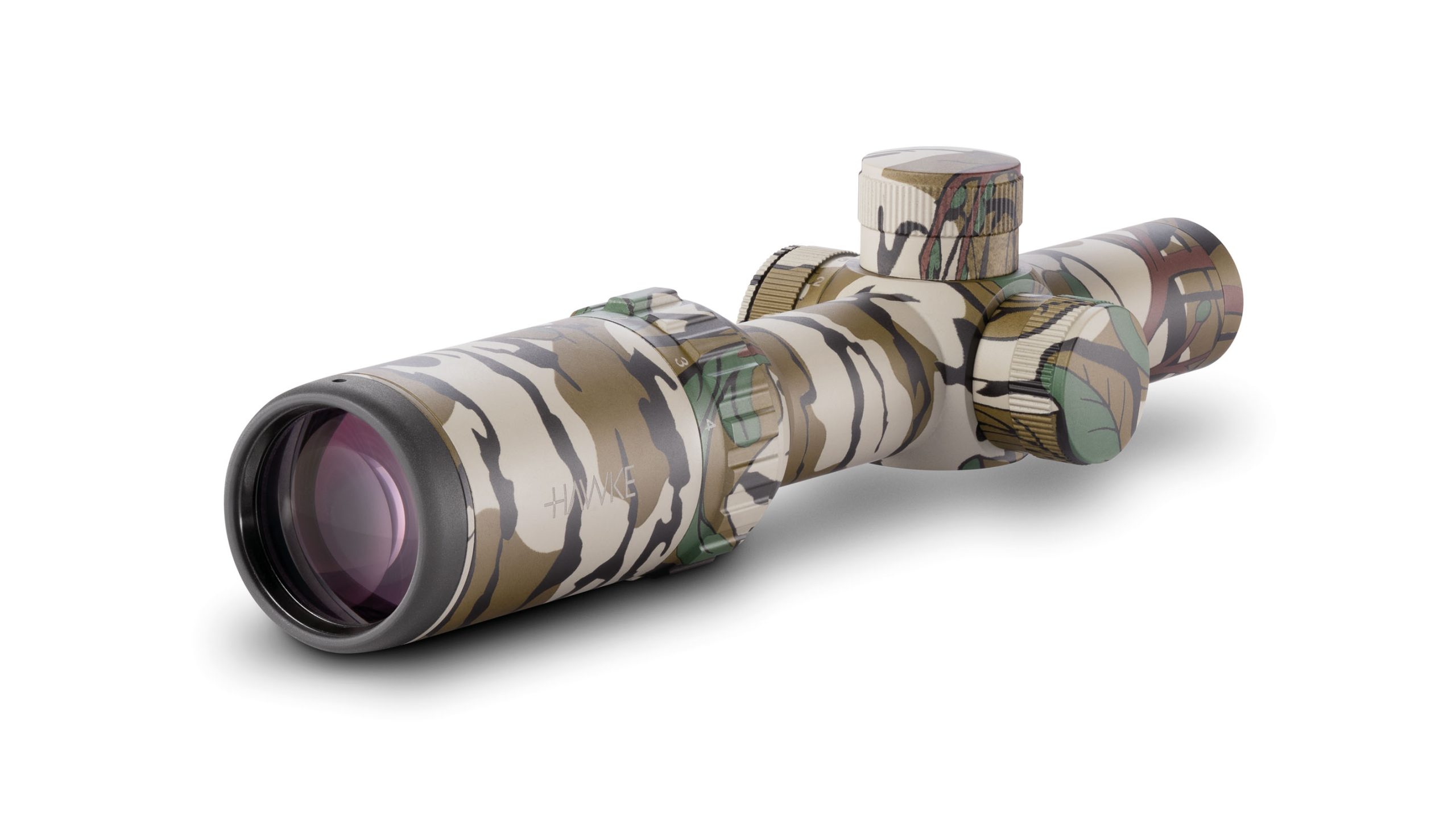 Hawke Optics VANTAGE IR 1-4×20 TURKEY DOT RETICLE Scope Mossy Oak Greenleaf 14203 With Free Scope Rings #22113