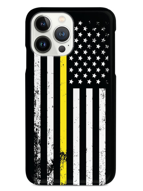 Downward American Flag - Thin Yellow Line Case