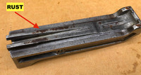 24: BREN BLOCK, BREECH, stripped - Worn Condition
