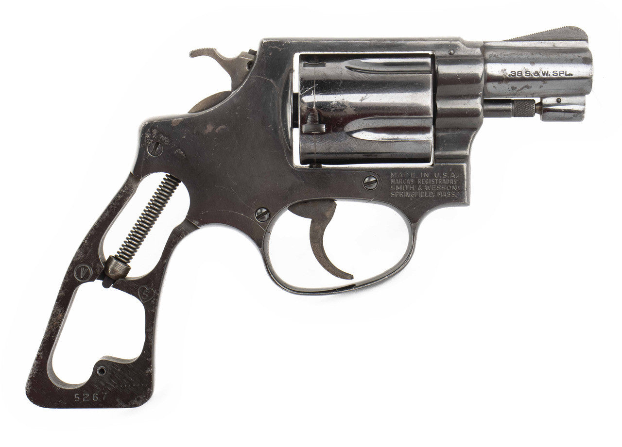 S&W 36 .38 SPECIAL 2" BARREL, BLUED, FIXED SIGHT, SQUARE BUTT