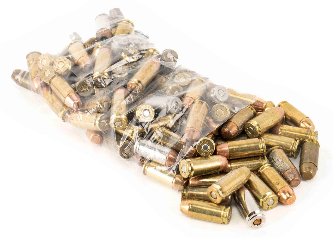 .40 S&W 100rd Grab Bag - Loose Bulk Packed Mixed Ammunition