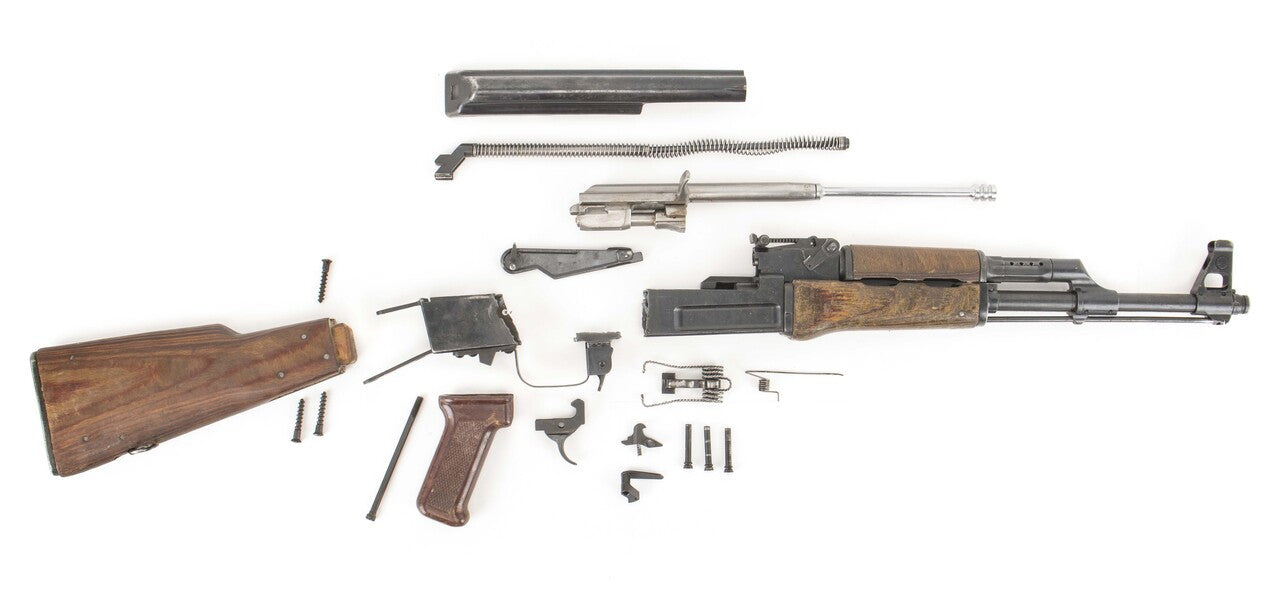 Polish Circle 11 KBK wz. 1958 Laminated Fixed Stock Milled AK Parts Kit with Original Barrel & Matching Numbers #10200