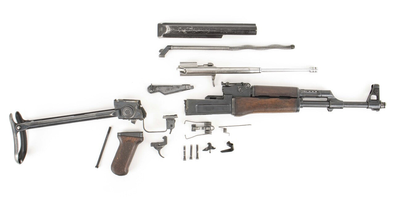 Polish Circle 11 KBK wz. 1961 Underfolder Stock Milled AK Parts Kit with Original Barrel & Matching Numbers #18656