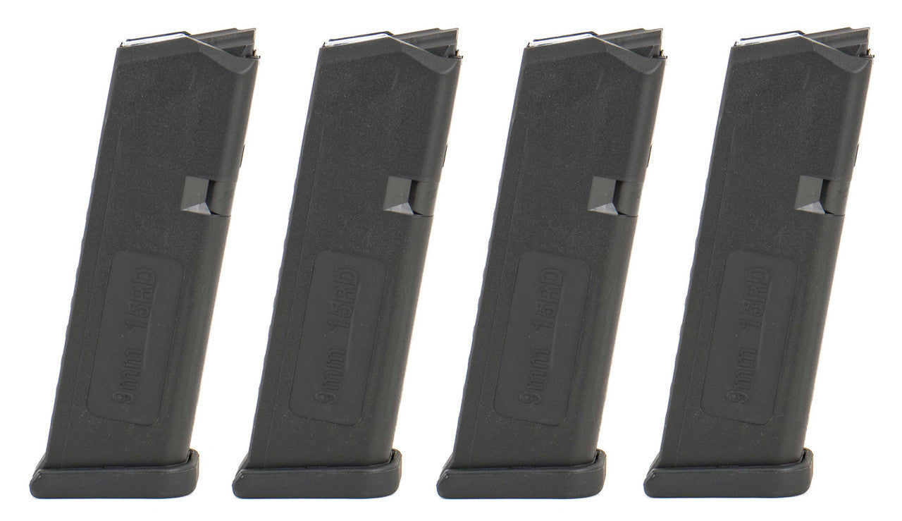 IMG Glock 19 & 26 9mm 15rd Magazine - 4 Pack