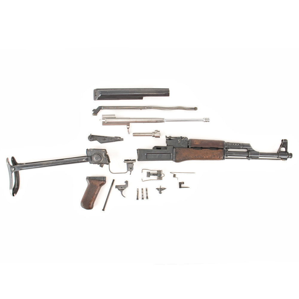 Polish Circle 11 KBK wz. 1959 Underfolder Stock Milled AK Parts Kit with Original Barrel & Non-Matching Numbers #01314