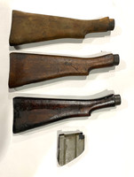Lot: Early No.1 Mk.3 Butt Stock x3 with Stripped Early Mag (FAIR)