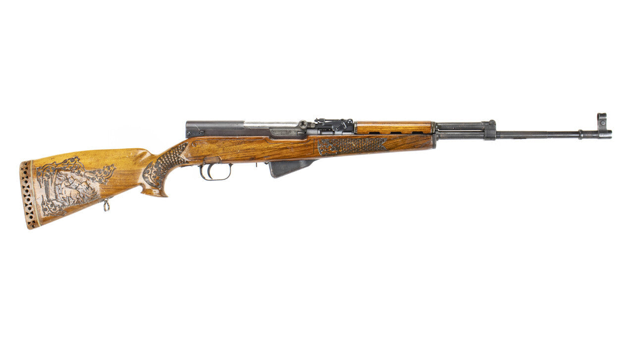 SKS Yugo M59/66 Rifle - Sporterized Sights -Fair Condition - Trench Art Goat