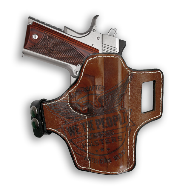 1911 4" Commander With Rail Only Independence Leather OWB Holster