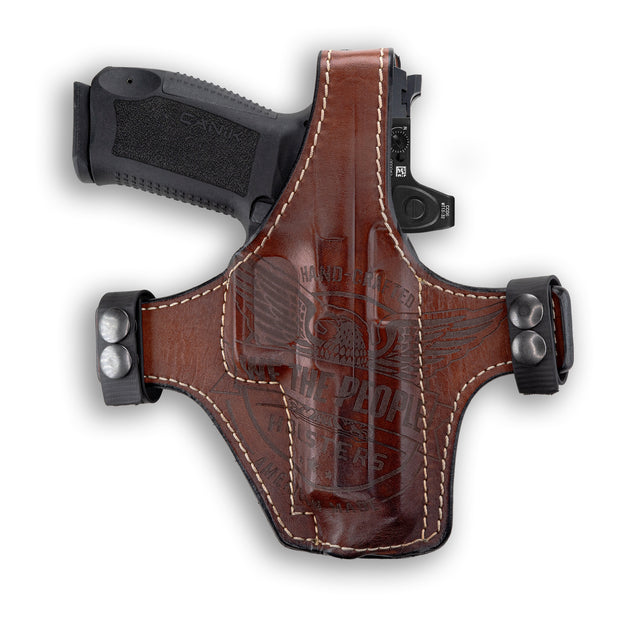 Canik TP9SF Independence Thumb Break Leather OWB Holster