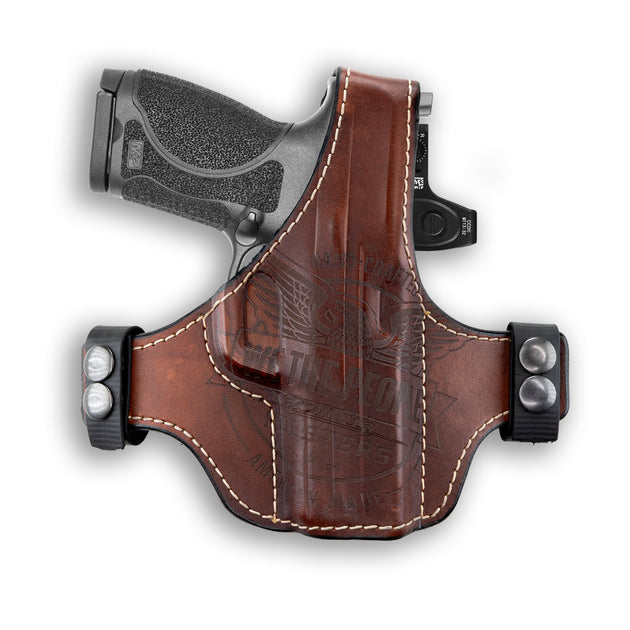 Smith & Wesson M&P 9C 3.5" Independence Thumb Break Leather OWB Holster