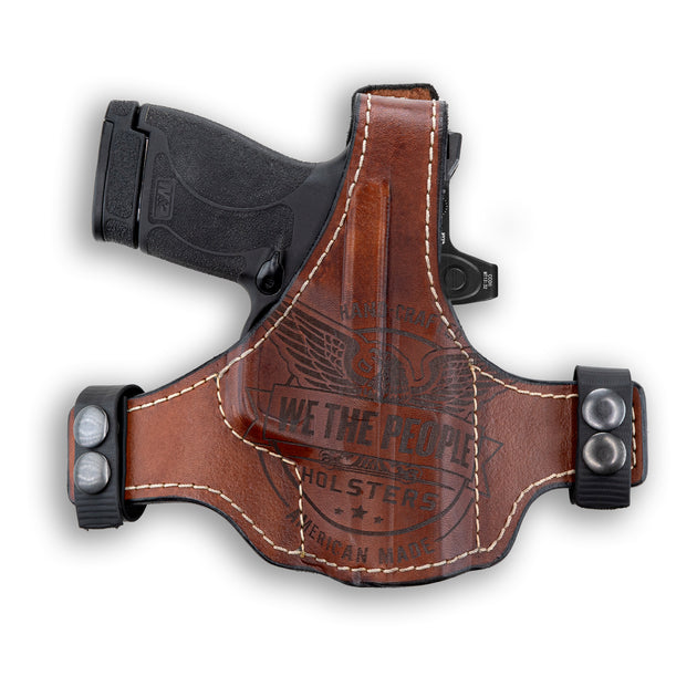 Smith & Wesson M&P Shield Plus 9MM/.40/30 Super Carry Independence Thumb Break Leather OWB Holster