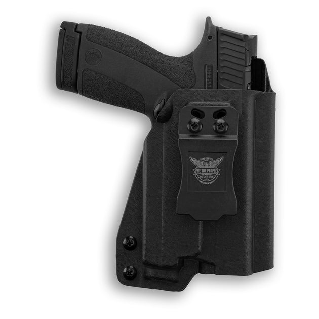 Smith & Wesson M&P Shield X No Thumb Safety with Olight Baldr S Light IWB Holster