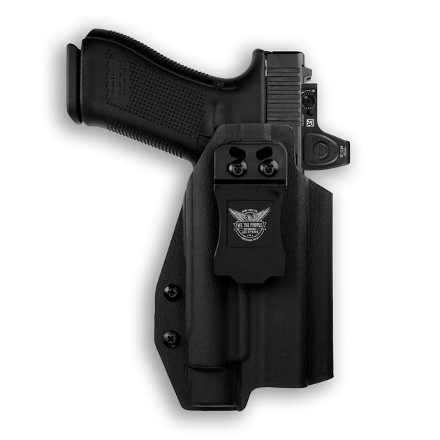 Glock 17 MOS with Olight PL-Pro Valkyrie Light Red Dot Optic Cut IWB Holster