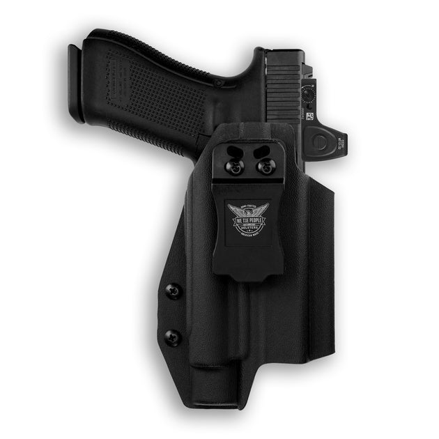 Glock 19 MOS with Olight PL-Pro Valkyrie Light Red Dot Optic Cut IWB Holster