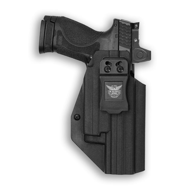 Smith & Wesson M&P 9/40 5" Full Size Manual Safety with Olight Baldr S Light Red Dot Optic Cut IWB Holster