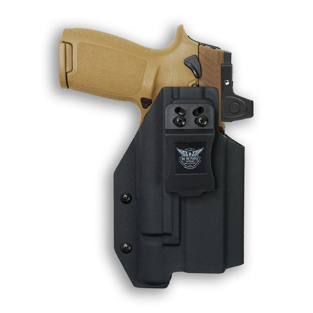 Sig Sauer P320-M17 Full Size with Surefire X300U-A Light Red Dot Optic Cut IWB Holster