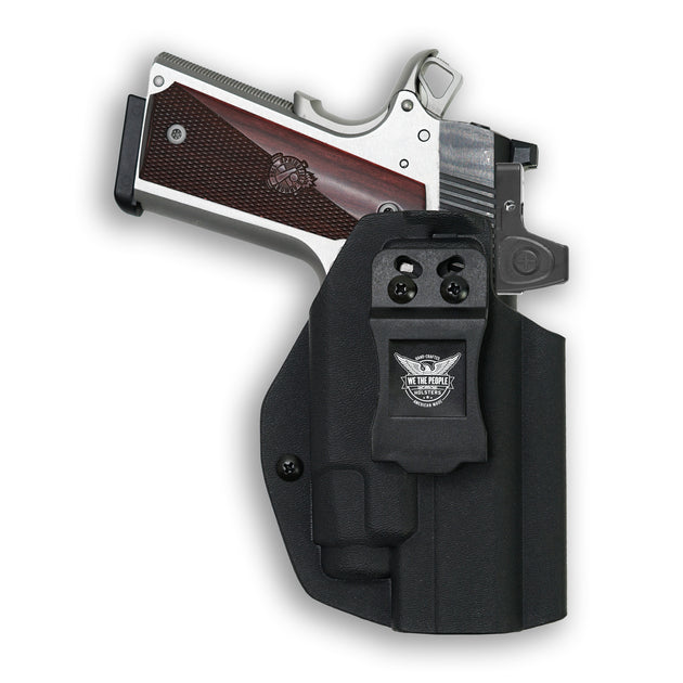 1911 4" Commander 45ACP Railed with Streamlight TLR-7/7A/7X Light Red Dot Optic Cut IWB Holster