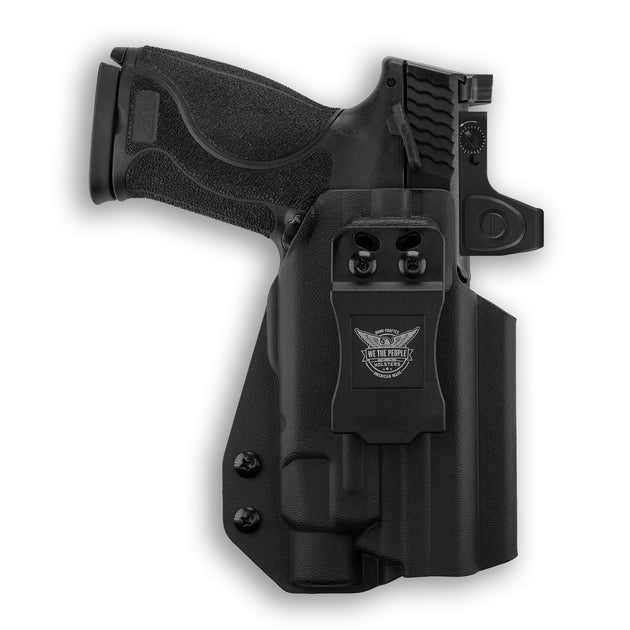 Smith & Wesson M&P 10MM M2.0 4" Carry Comp Manual Safety with Streamlight TLR-7 HL-X Light Red Dot Optic Cut IWB Holster
