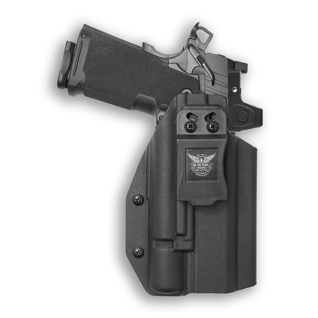 Springfield 1911 DS Prodigy AOS 5" with Surefire X300U-A Light Red Dot Optic Cut IWB Holster