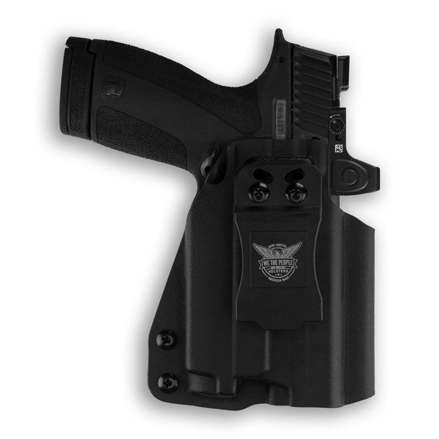 Smith & Wesson M&P Shield X Thumb Safety with Olight Baldr RL Mini Light Red Dot Optic Cut IWB Holster