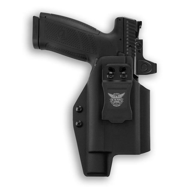 CZ P-10 C OR with Olight Valkyrie Turbo Light Red Dot Optic Cut IWB Holster