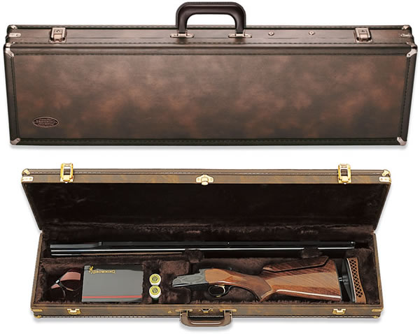 Browning Traditional Fitted Luggage Gun Case - Single Barrel Trap - Black/Tan