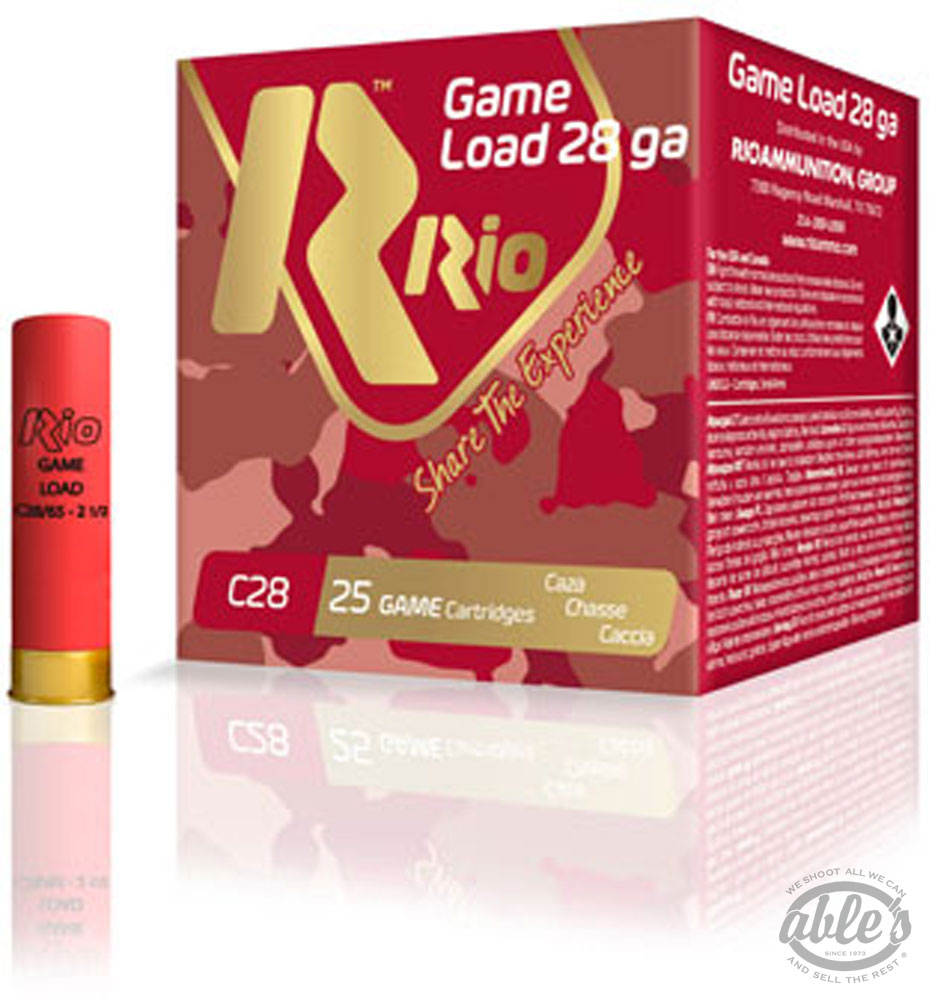Rio Sub Gauge Heavy Field Loads RCHV2875, 28 Gauge, 2-3/4", 1 oz, 1200 fps, #7.5 Shot, 25 Rd/bx