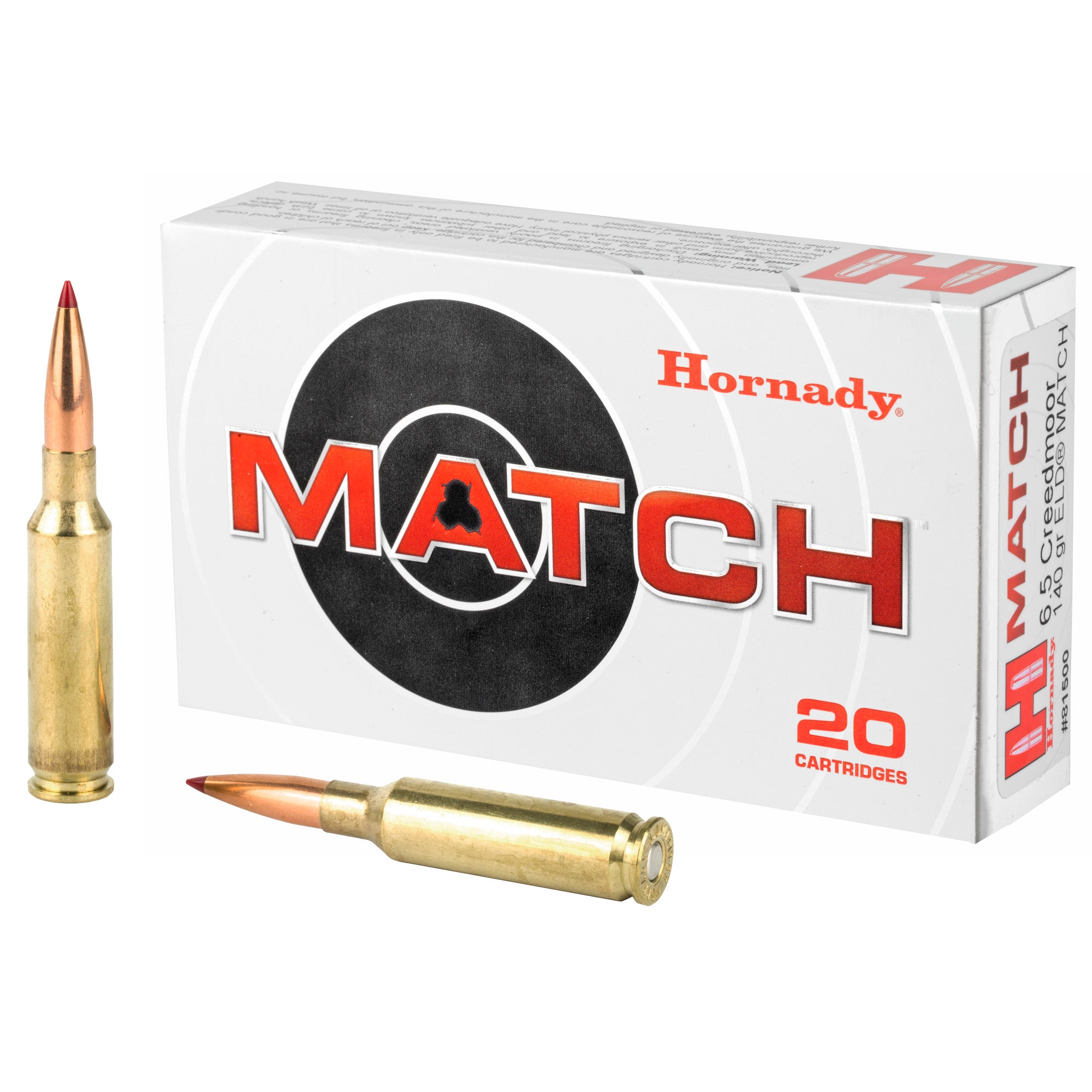 Hornady 6.5 Creedmoor 140 Grain ELD Match Ammo 2710 FPS