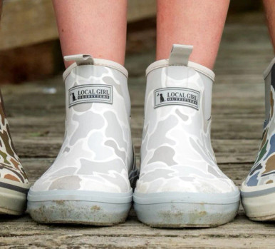 Local Girl Women's Rubber Boots - Forest Camo Saltwater