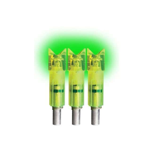 Lumenok Archery Lighted Crossbow Bolt Nock .300 ID Crescent End 3 Pack Green Gold Tip GTC3G