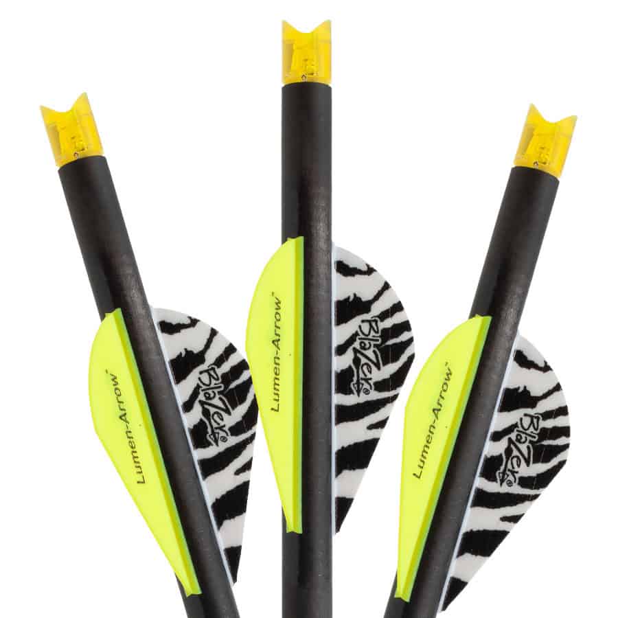Lumenok Lumen Arrow Lighted Crescent Nock Orange Crossbow Bolt 20″ 3 Pack BECC3