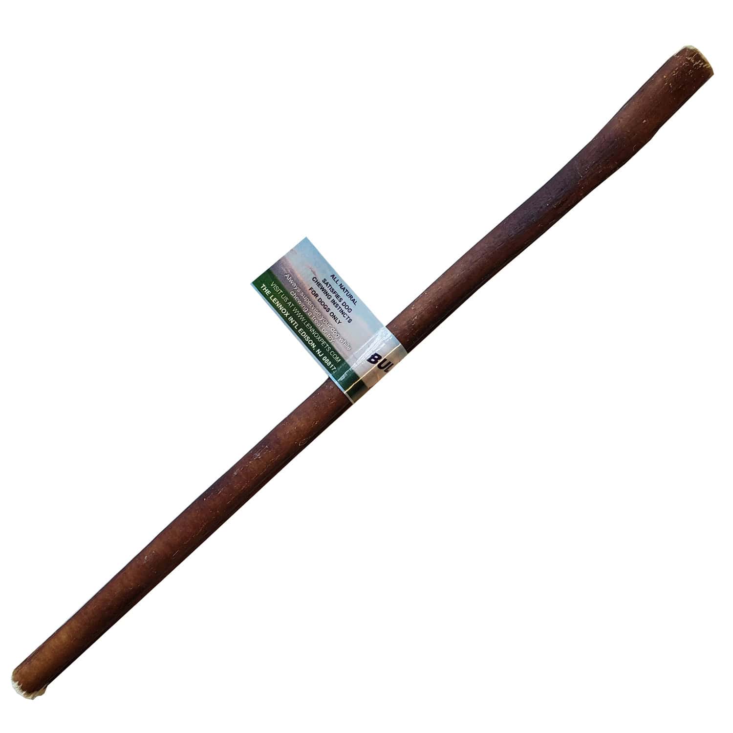 Lennox Rawhide Express Premium Beef Bully Stick 12″ 1lb Bag 100% Natural Odor Free 82527