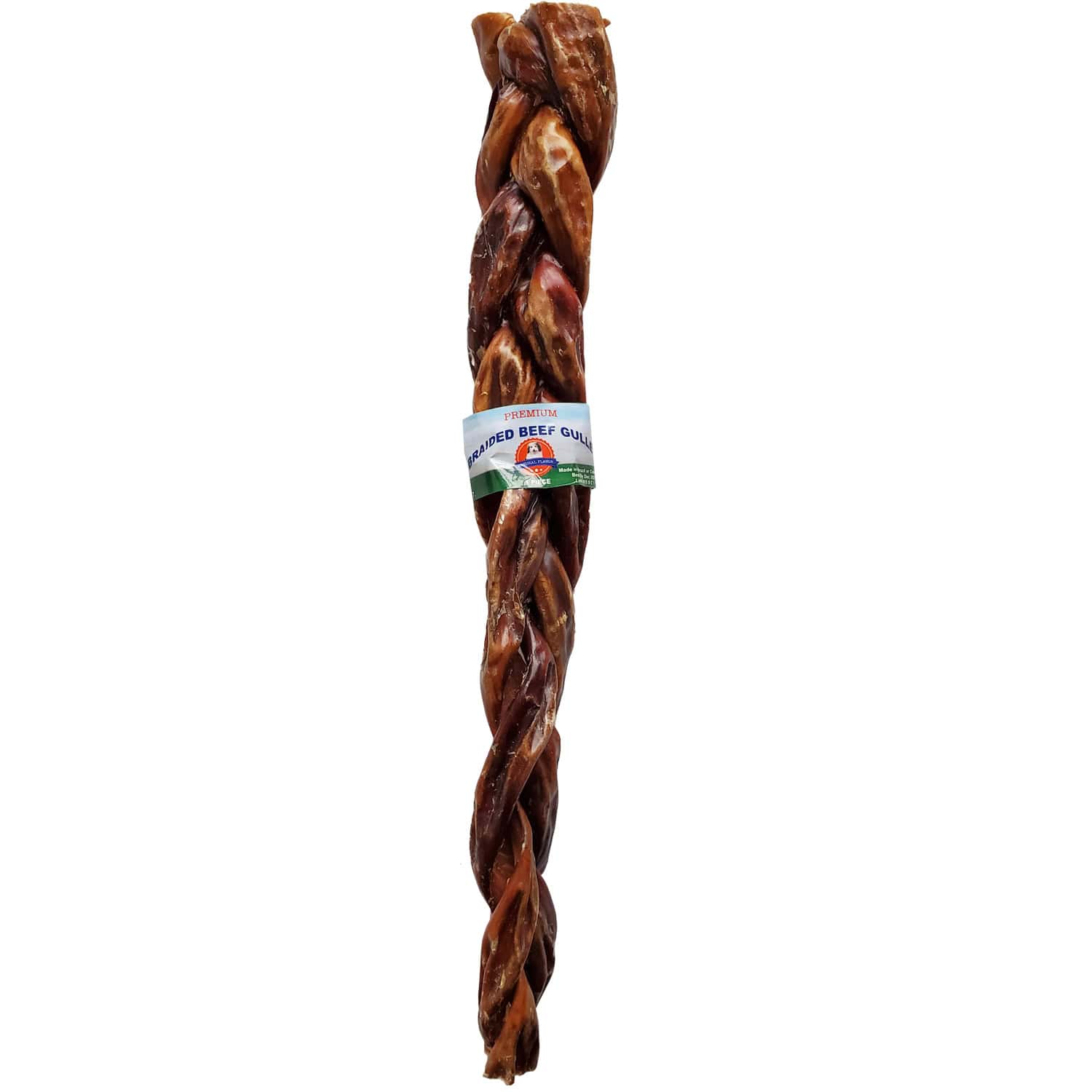 Lennox Rawhide Express Premium Beef Gullet Braided 12″ 100% Natural