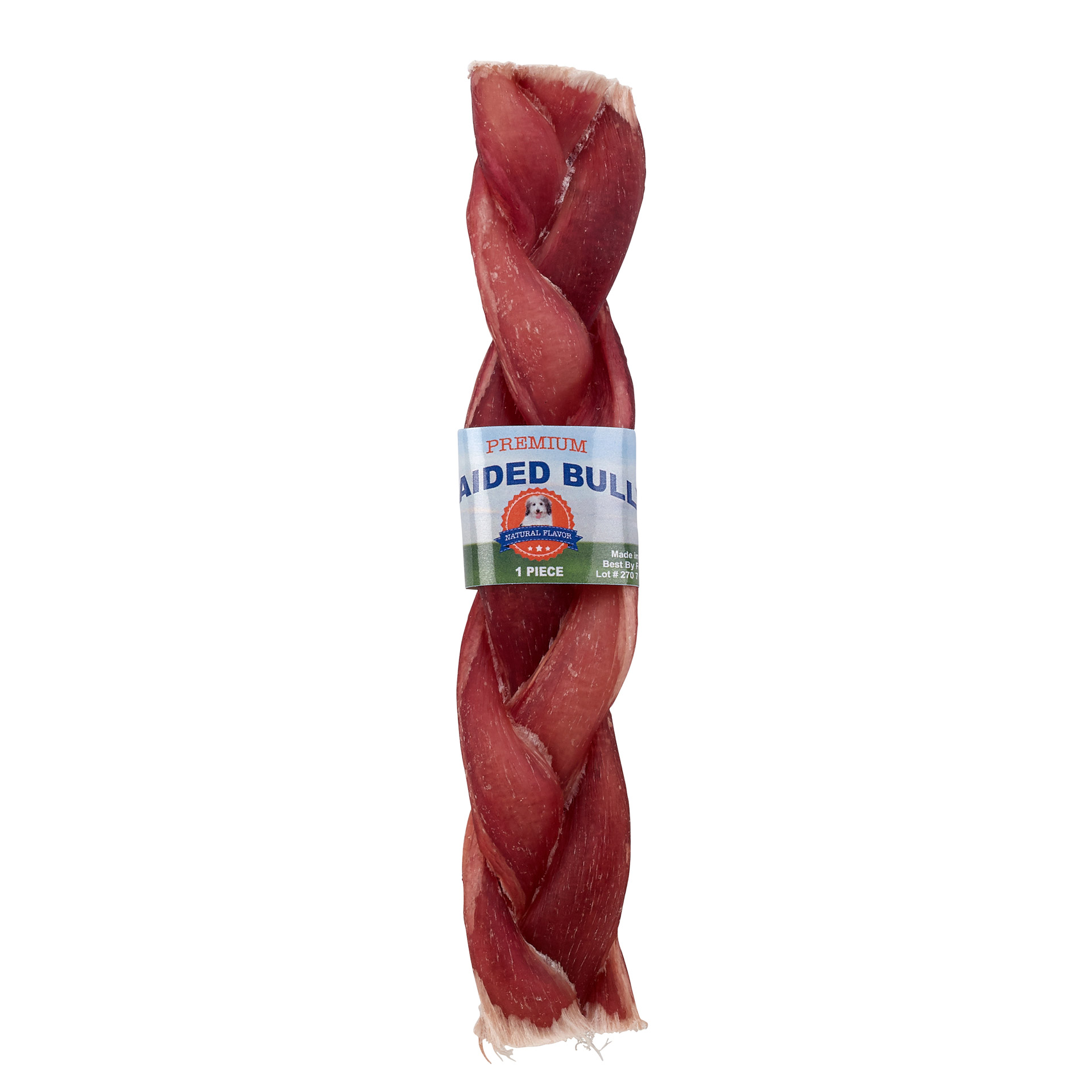 Lennox Rawhide Express Premium Beef Bully Stick 6″ Braided 100% Natural Odor Free