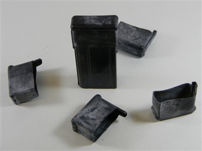 M1 CARBINE MAGAZINE RUBBER DUST COVERS . SET OF 5 PIECES