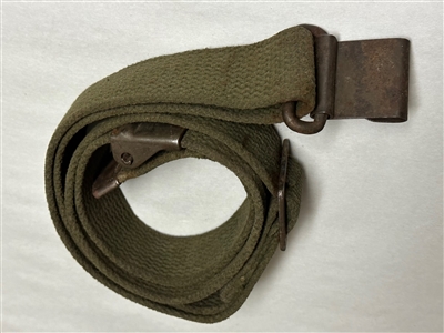 US GI M1 GARAND OD SLING USED CONDITION.