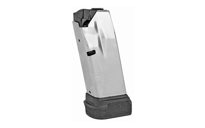 Springfield, Magazine, 9MM, 13 Rounds, Fits Hellcat, with Black Base, Stainless, Silver