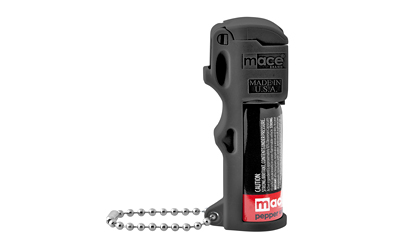 Mace Security International, 10% PepperGard, Pepper Spray, 12gm, w/Keychain, Black, Aerosol Can