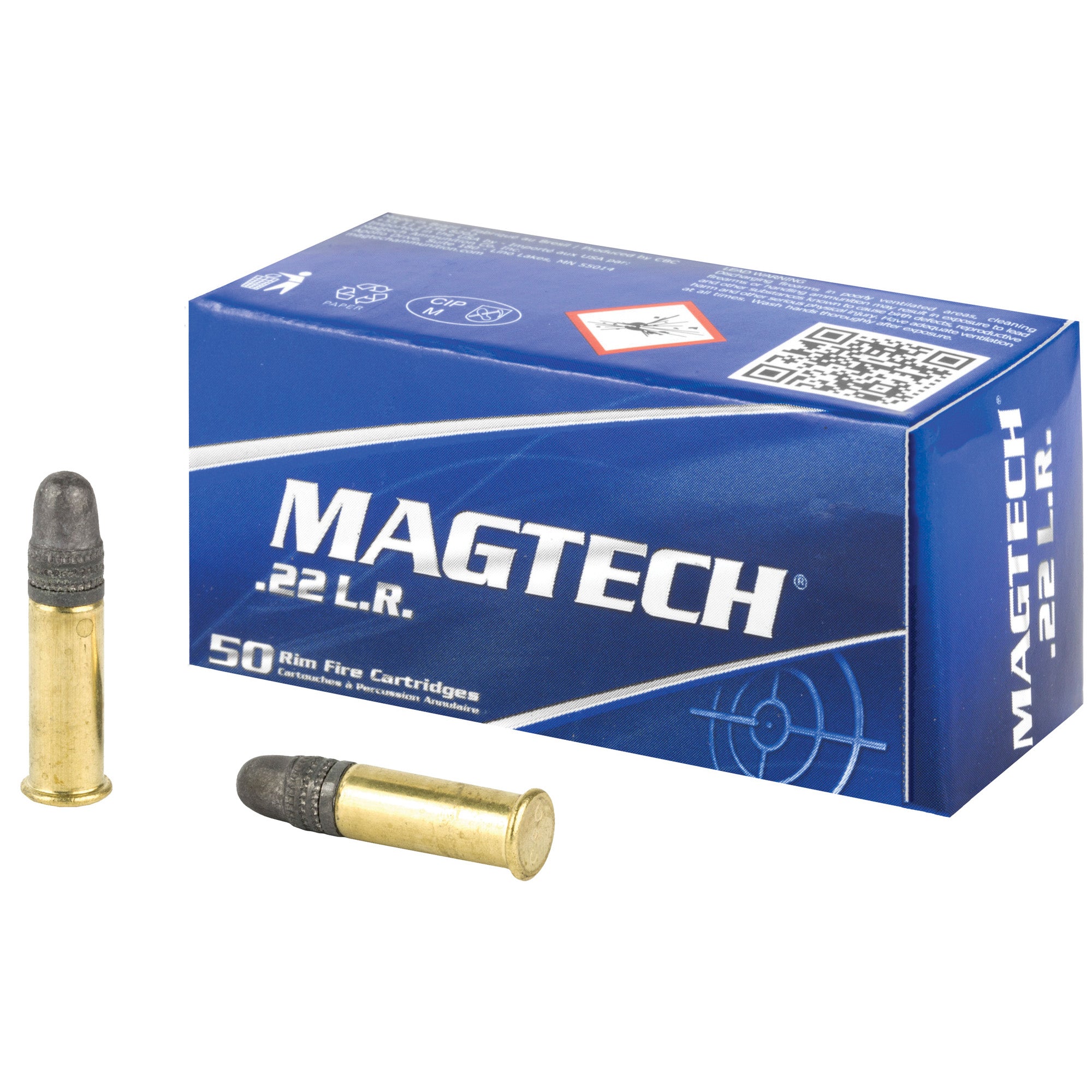 Magtech .22 Long Rifle 40gr LRN Ammo 1150 FPS