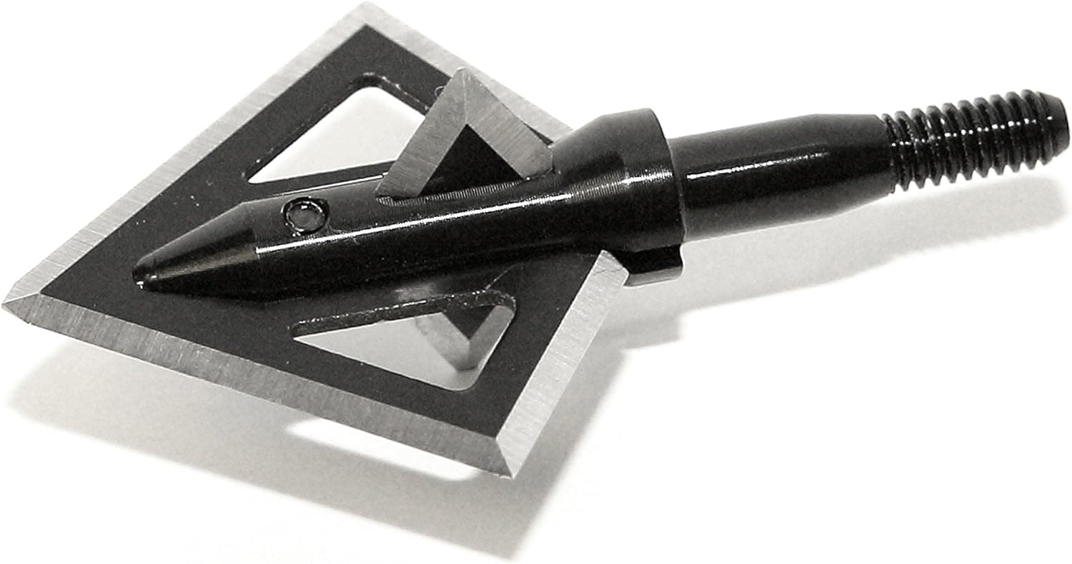 Magnus Broadheads Black Hornet 150 Grain 4 Blade Broadhead 1 5/16″ long X 1 1/4″ wide (3-pack) BH150-4
