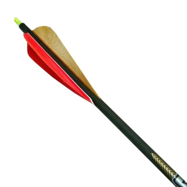 Magnus Bullhead 4 Vane 4 inch Orange & Brown Feathers Victory VForce Elite 300 Arrow for bow weights 55 to 65 AG60100