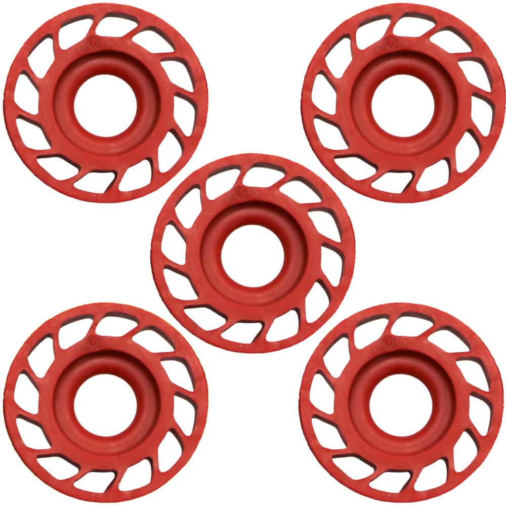 Mathews Harmonic Dampers Rubber Roller 5 Pack HDS Red 80537