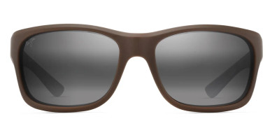 Maui Jim ‘Ano Nui Polarized Sunglasses — Matte Solid Brown / Brown Camo