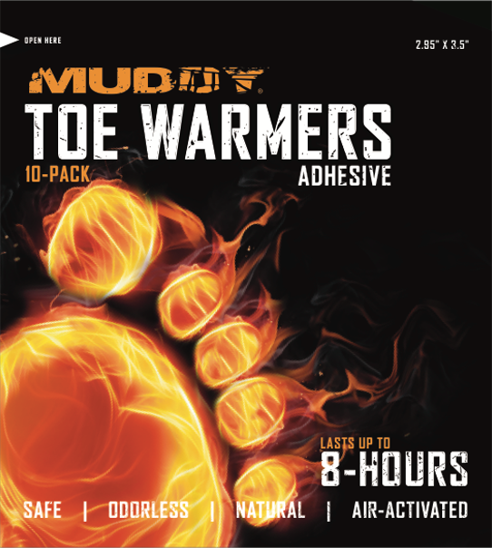 Muddy Outdoors TOE WARMER With ADHESIVE Three 2 Packs MUD-DTWA-3PK