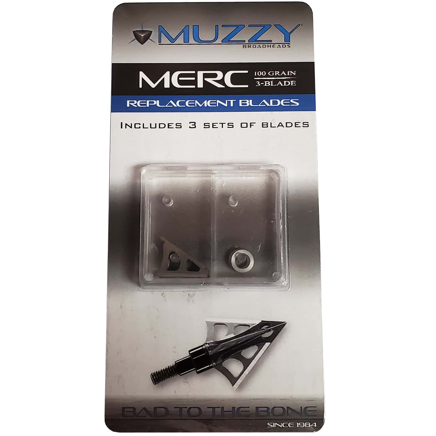 Muzzy Merc Replacement Broadhead Blades 100 Grain 3 Pack 381*