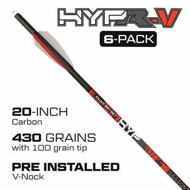 Killer Instinct - HYPRV 20" Crossbow Bolts 6 Pack