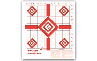 Champion Traps & Targets, Rimfire Sight-In Target, Precision, 10 Pack