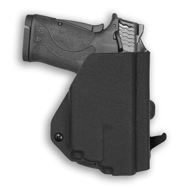 Smith & Wesson M&P 9 Shield EZ with Olight PL-Mini 2 Valkyrie Light OWB Holster