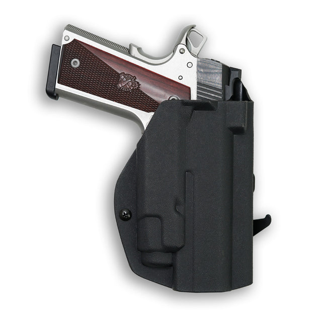 1911 4" Commander 45ACP Railed with Streamlight TLR-7/7A/7X Light OWB Holster